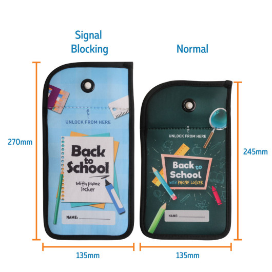 Lockable Phone Cases Dimensions